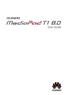 Huawei MediaPad T 1 8.0 Pro manual. Tablet Instructions.